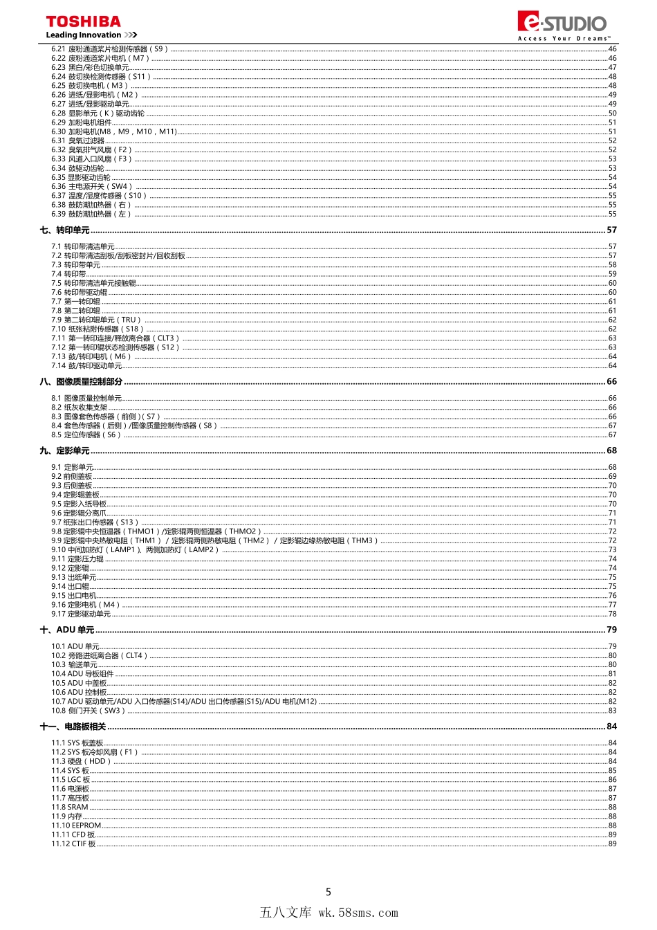 东芝 e-STUDIO 2000AC 2500AC 彩色复印机维修手册(拆卸安装篇).pdf_第1页