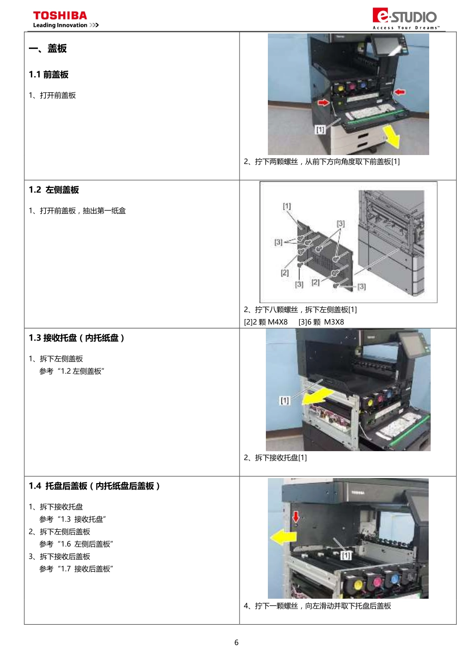 东芝 e-STUDIO 2000AC 2500AC 彩色复印机维修手册(拆卸安装篇).pdf_第2页