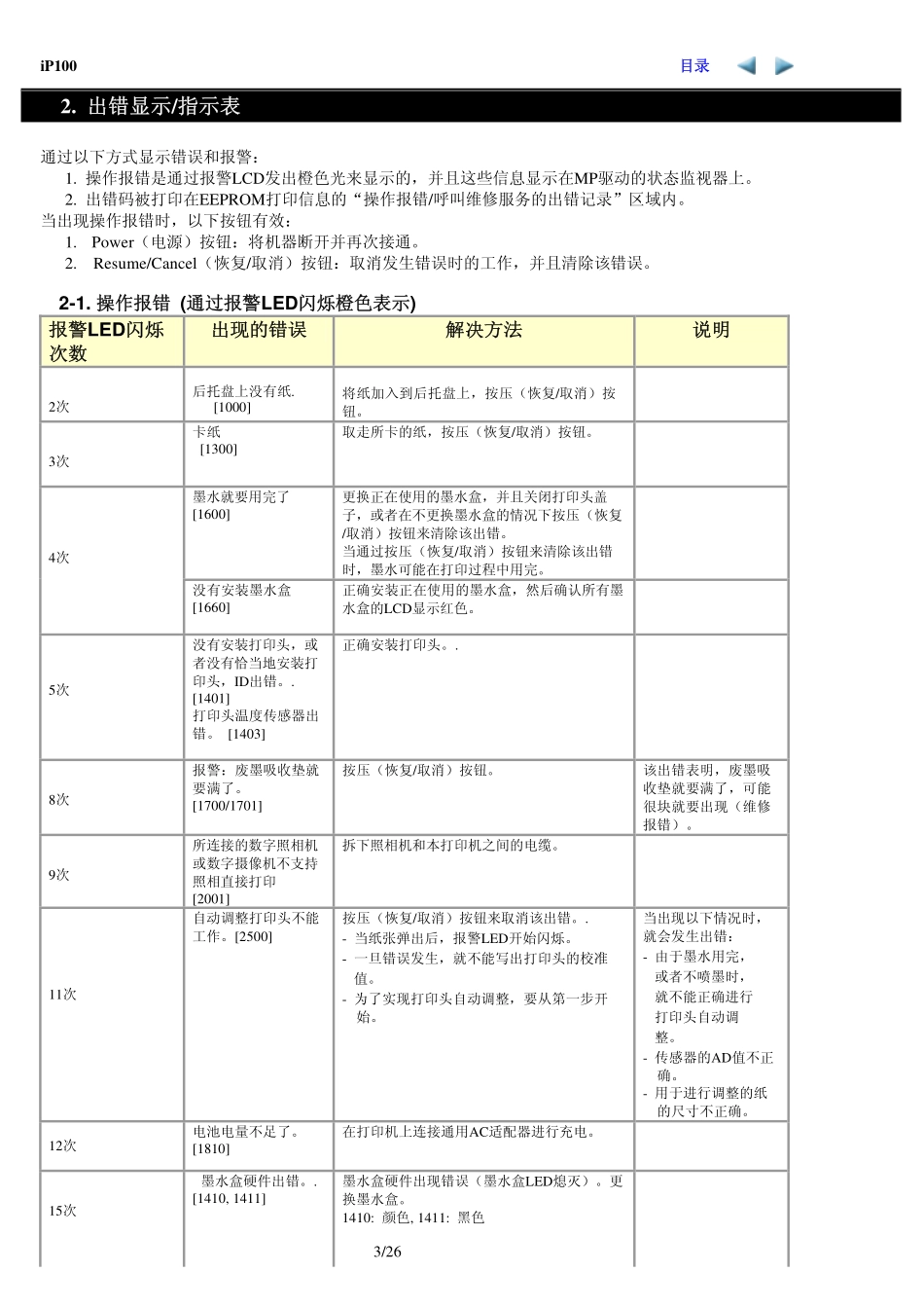 佳能 ip100 便携式喷墨打印机中文维修手册.pdf_第3页
