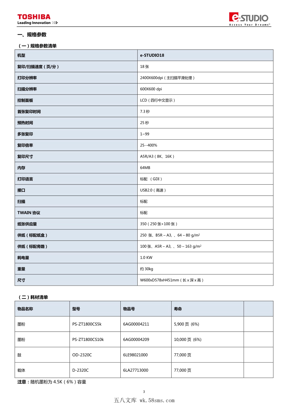 东芝 e-STUDIO E18 18 复印机中文服务便携代码手册.pdf_第1页