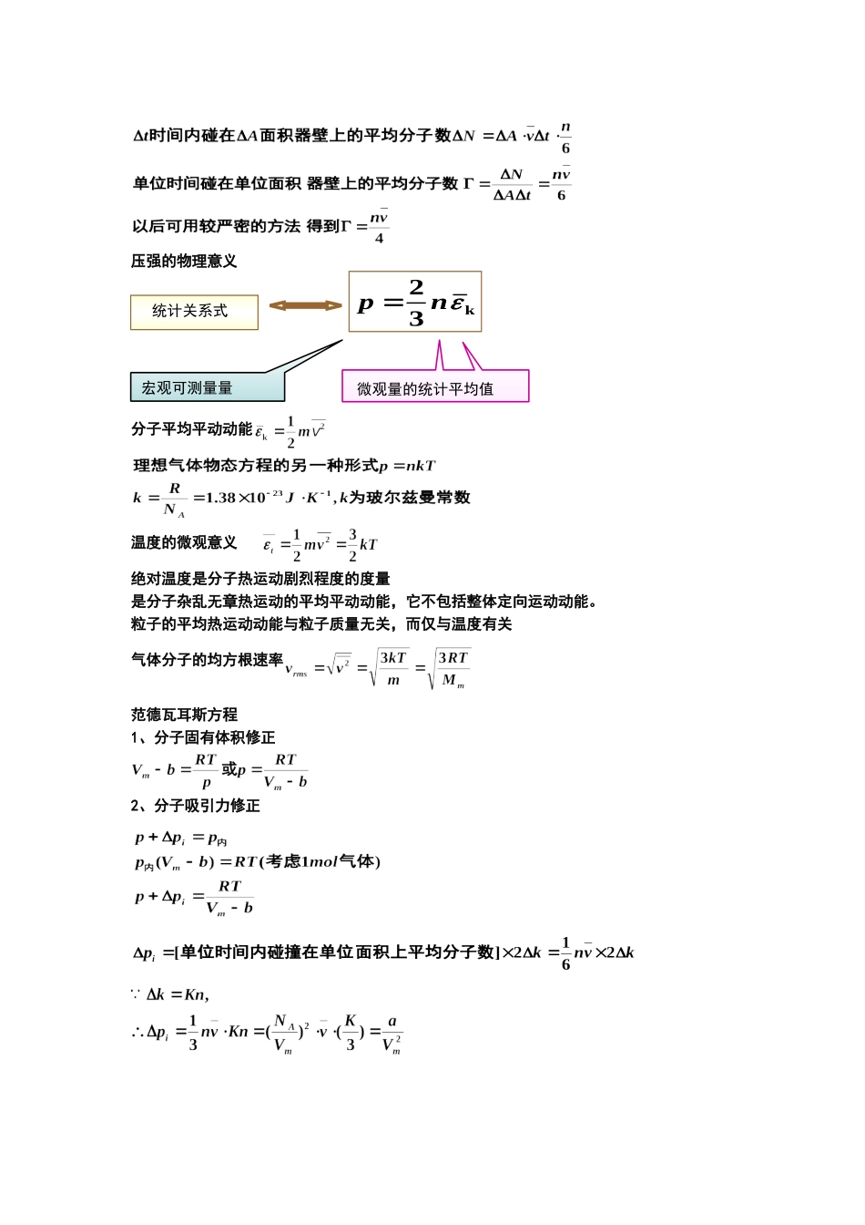 (完整版)大学热学知识点总结.doc_第2页