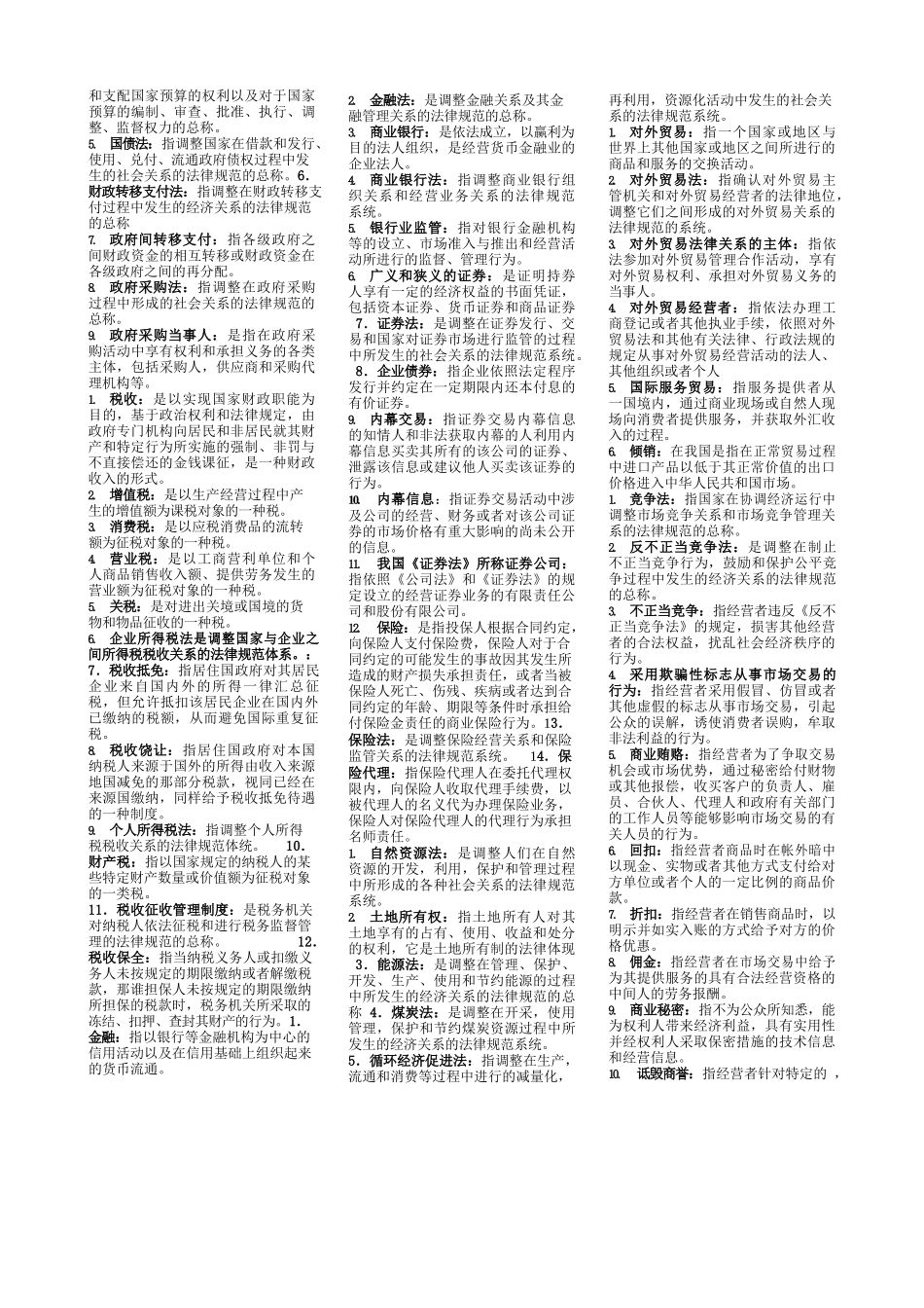 《经济法学》名词解释.docx_第3页