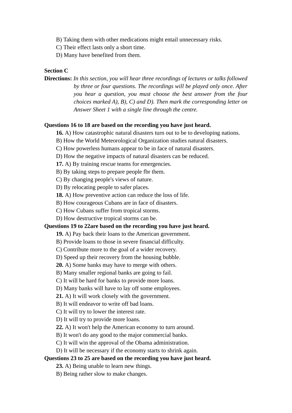 2016年6月英语六级真题及答案.docx_第3页