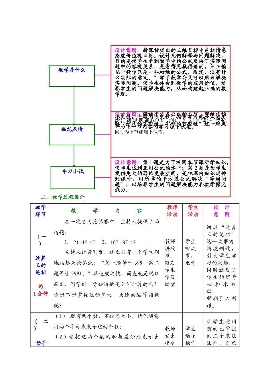 案例8 平方差公式的教学设计.doc_第3页