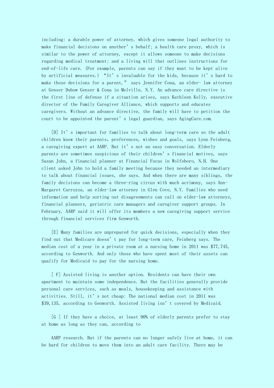 大学英语四级改革阅读理解新题型—匹配题练习(最新).doc_第2页