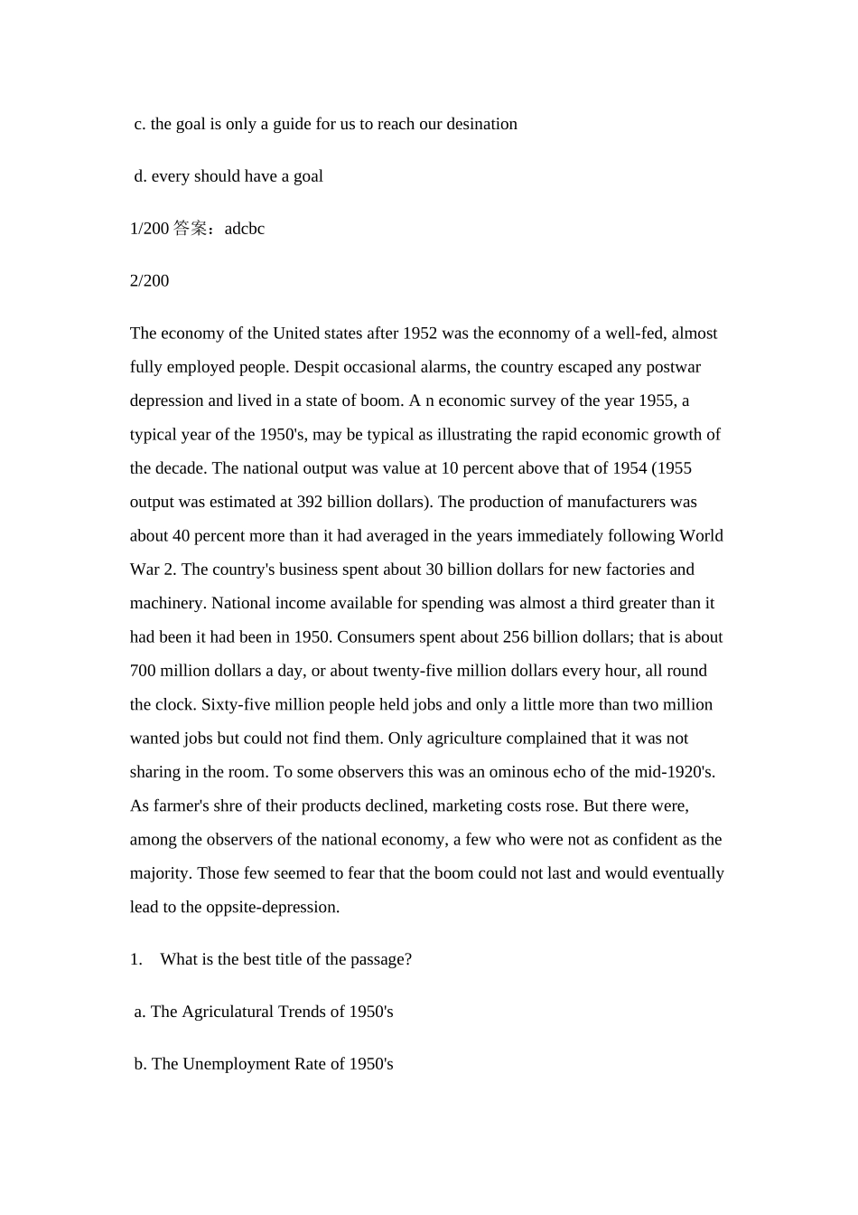 大学英语四级阅读40篇(含答案).doc_第3页