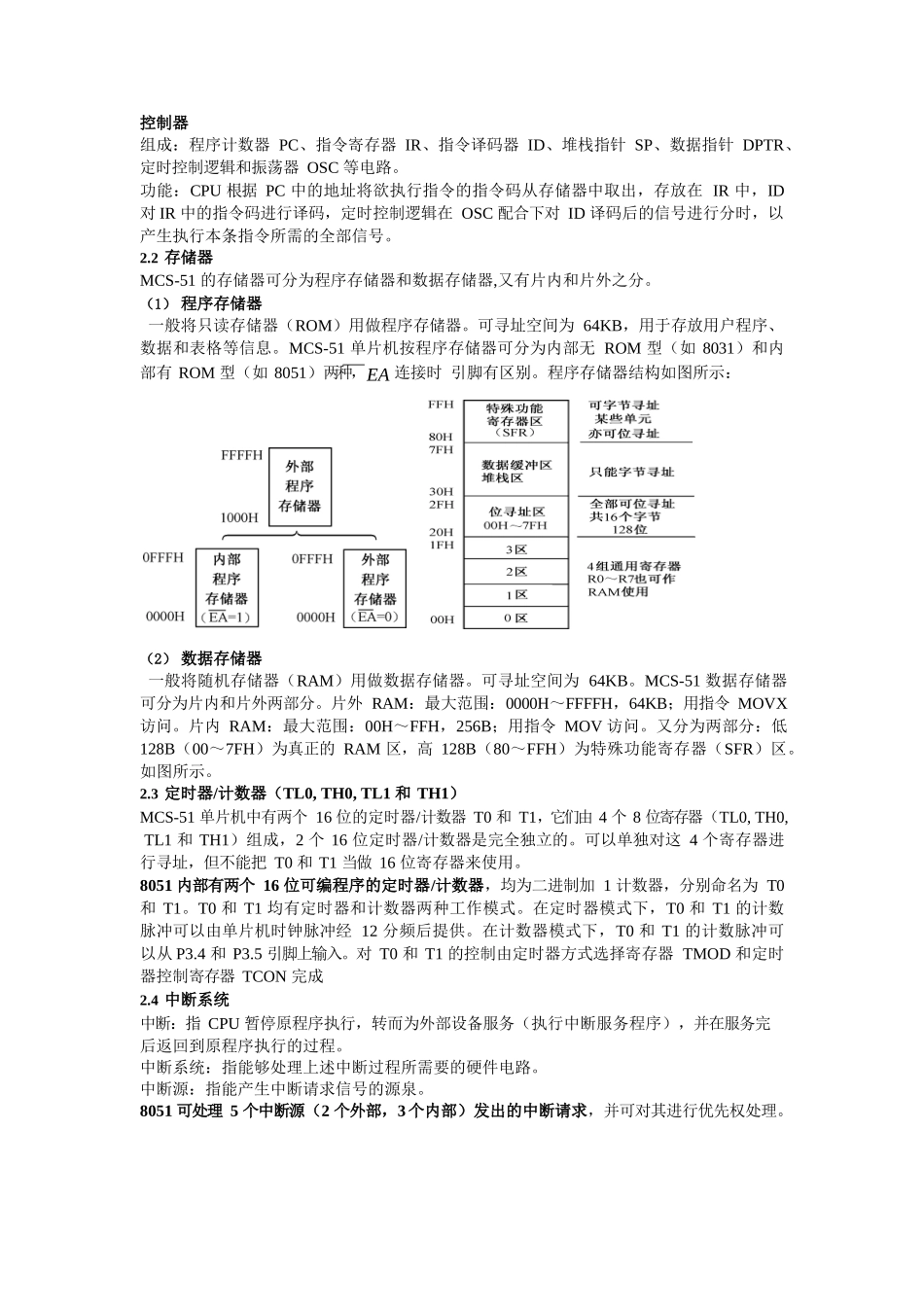 单片机原理及应用期末考试必考知识点重点总结.docx_第2页