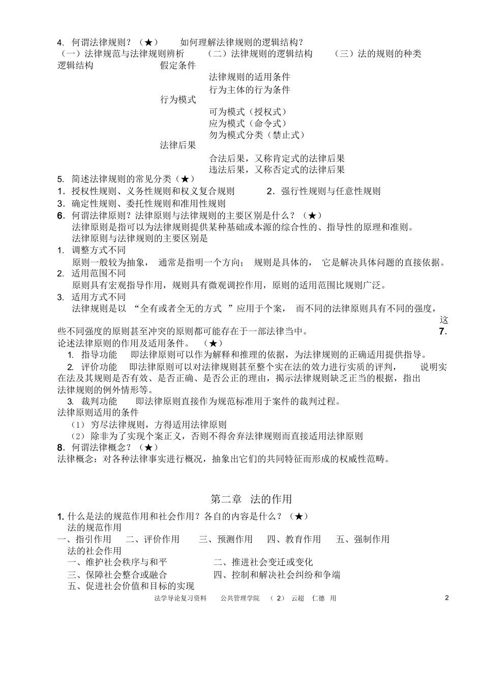 法学导论参考资料整理版.docx_第2页