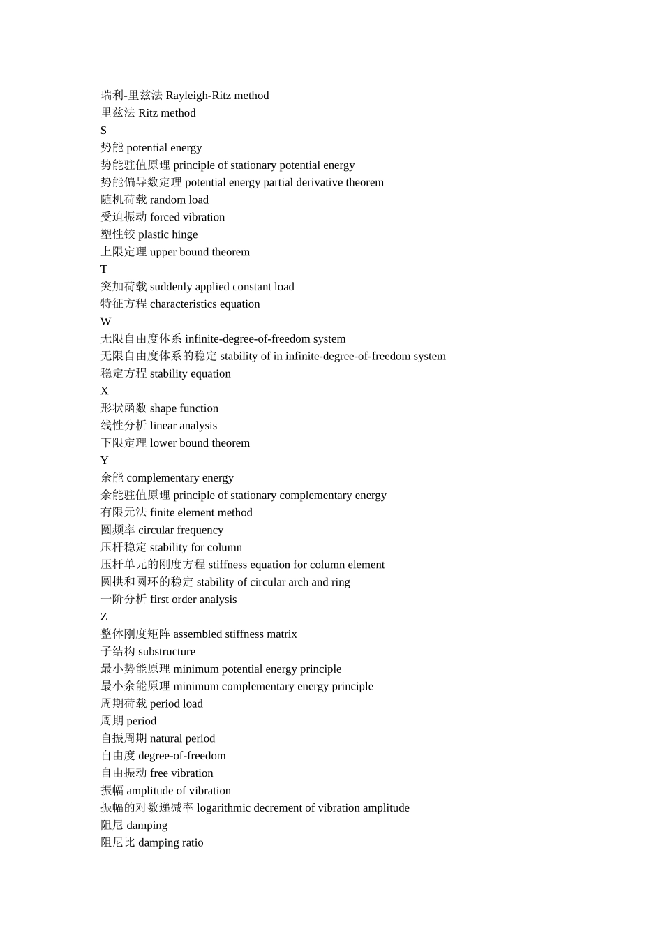 结构力学术语索引(英汉对照,下) .doc_第3页
