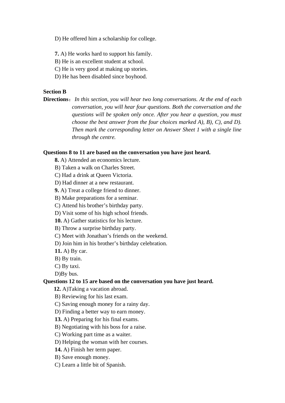 卷二 2017年12月英语四级真题及答案.docx_第2页