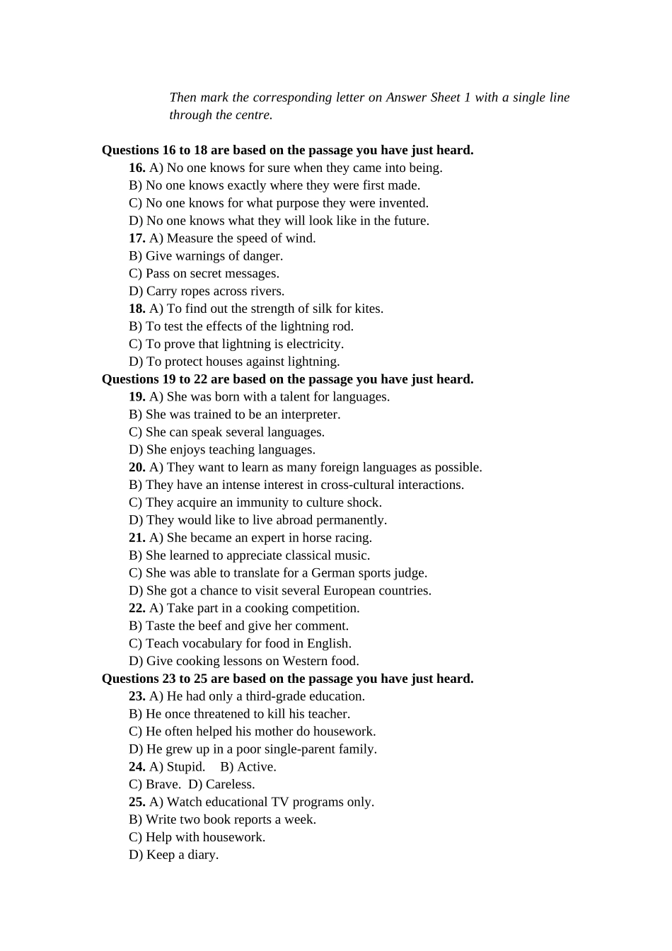 卷一 2015年12月英语四级真题及答案.docx_第3页