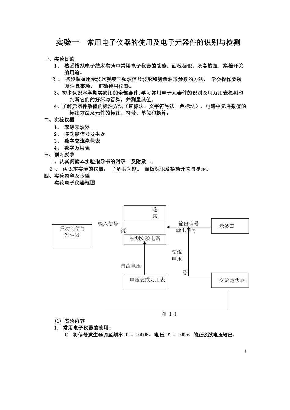 模拟电子技术基础实验指导书(童诗白).docx_第1页