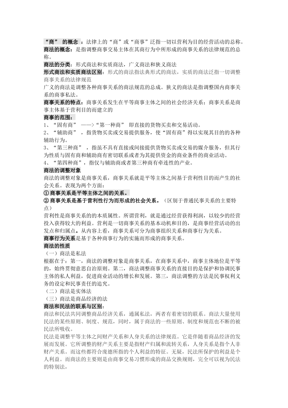 商法考试重点.docx_第1页