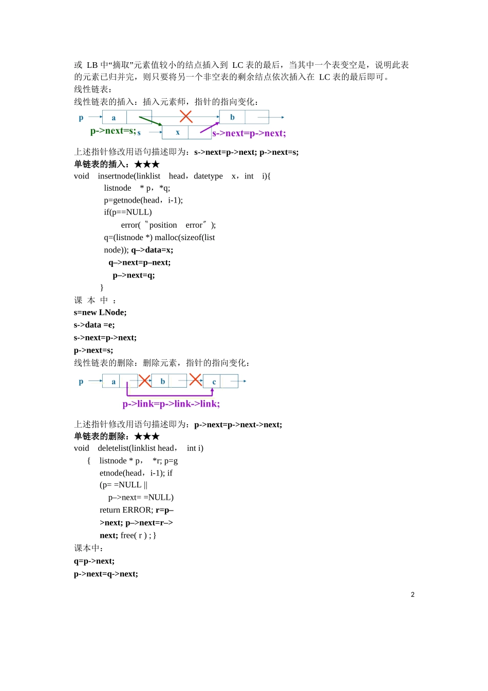 数据结构(C语言版)-期末复习汇总.docx_第2页