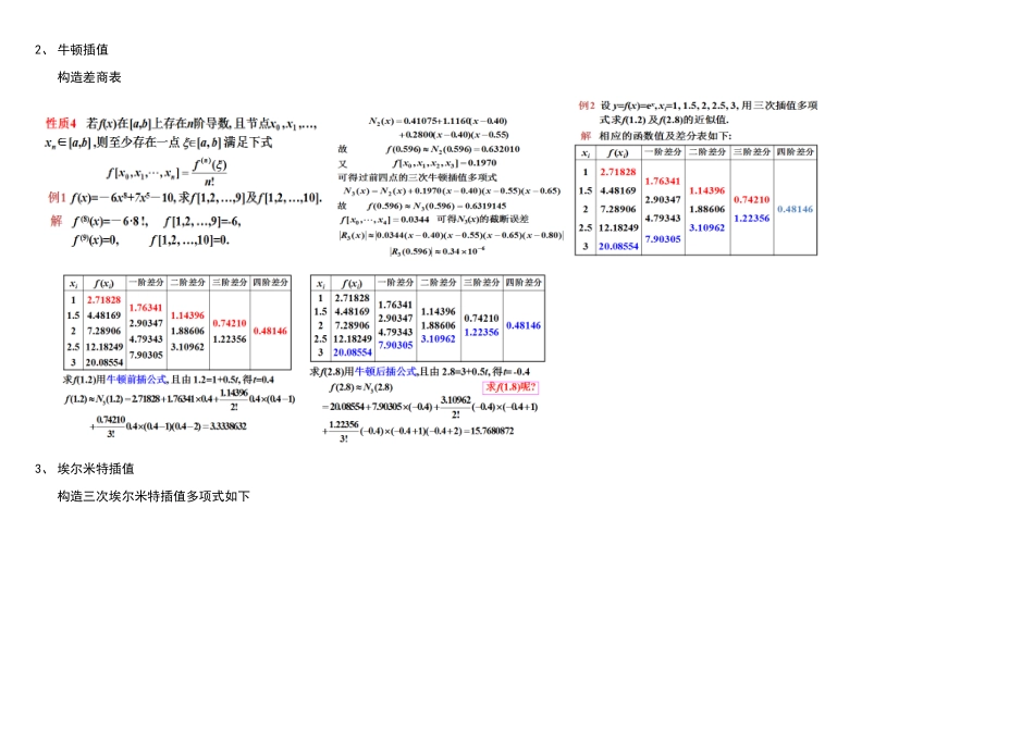 数值分析期末复习(整理版).doc_第3页