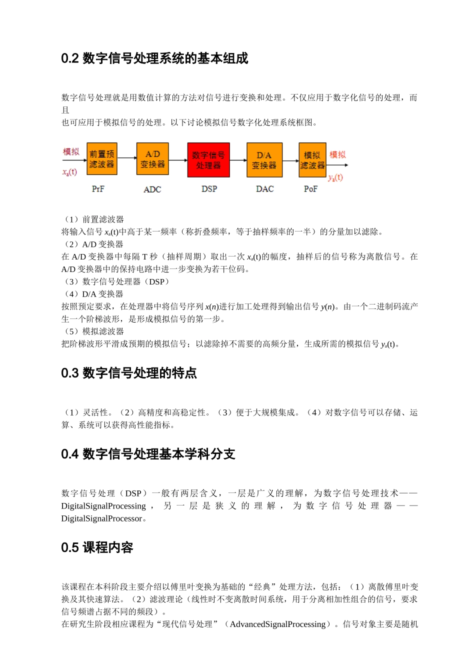 数字信号处理复习总结-最终版.doc_第2页