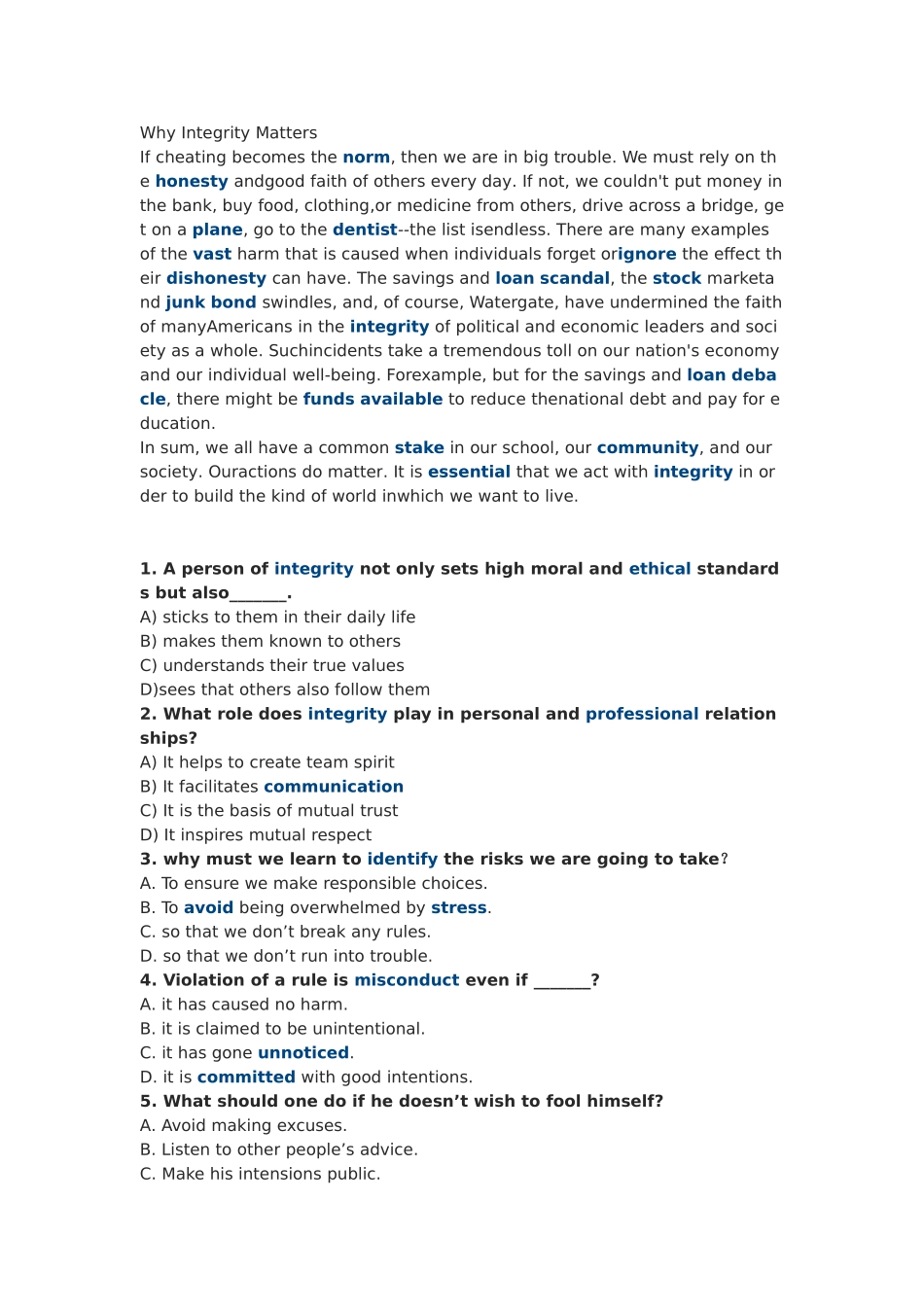 四级单项选择阅读理解附讲解一.doc_第3页