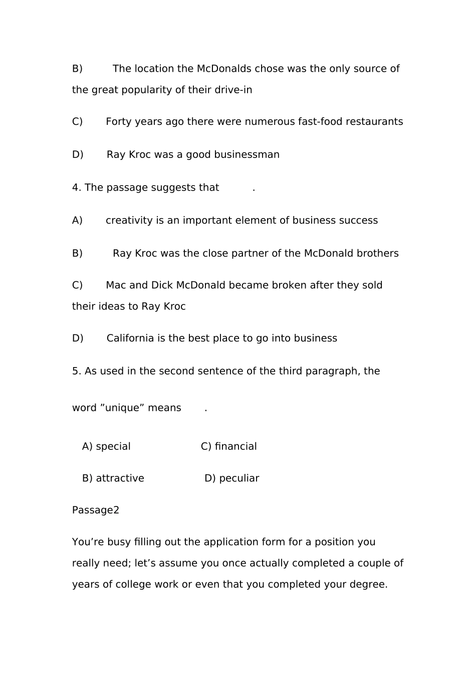 四级英语阅读理解20篇.doc_第3页