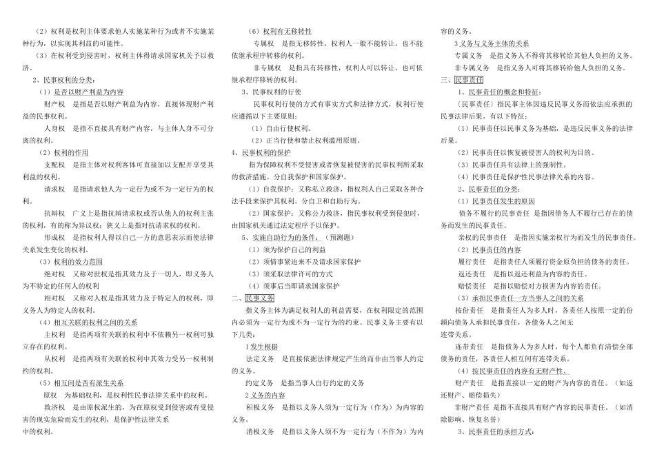魏振瀛民法学笔记汇总整理.doc_第3页