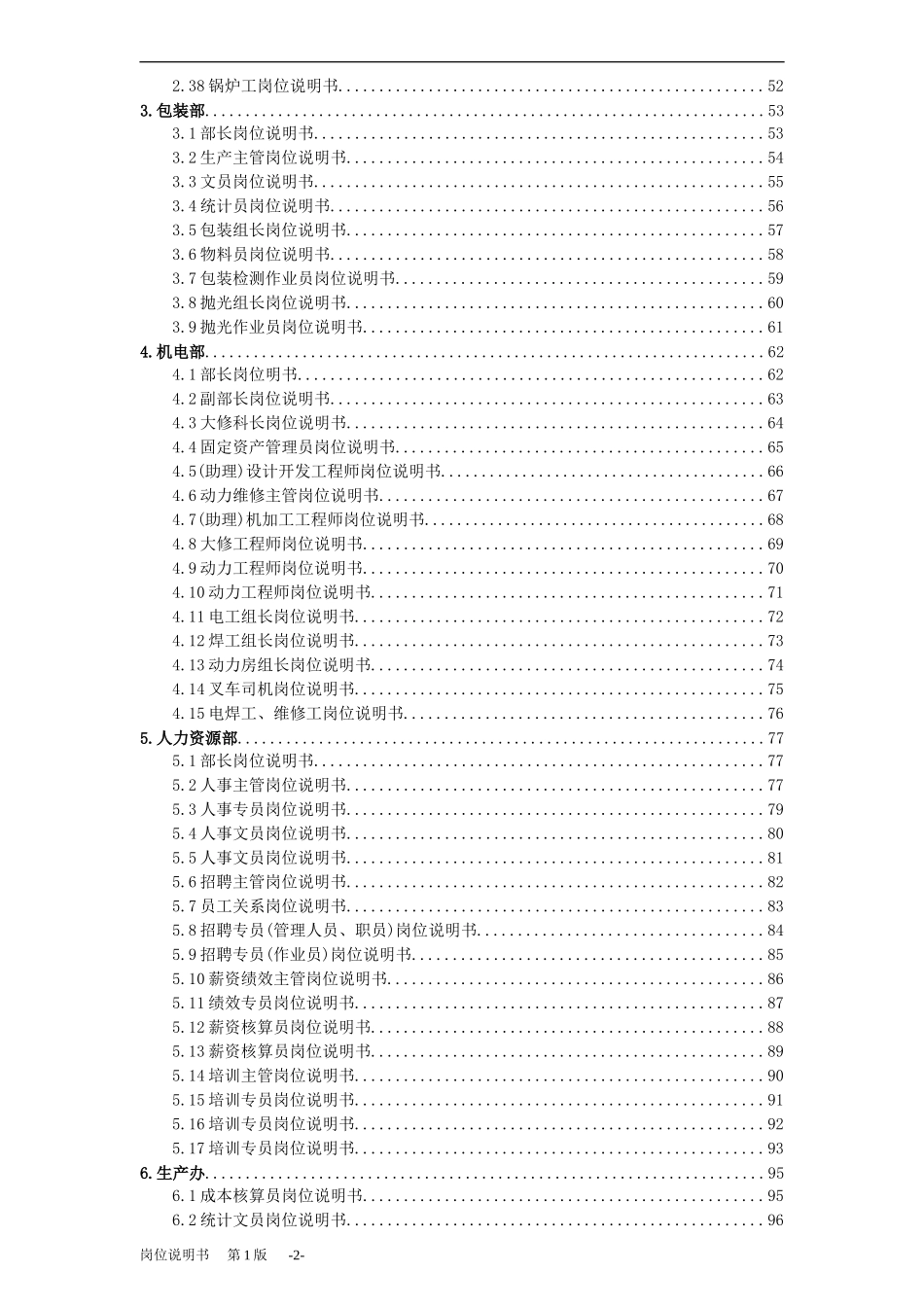 岗位说明书大全.doc_第2页