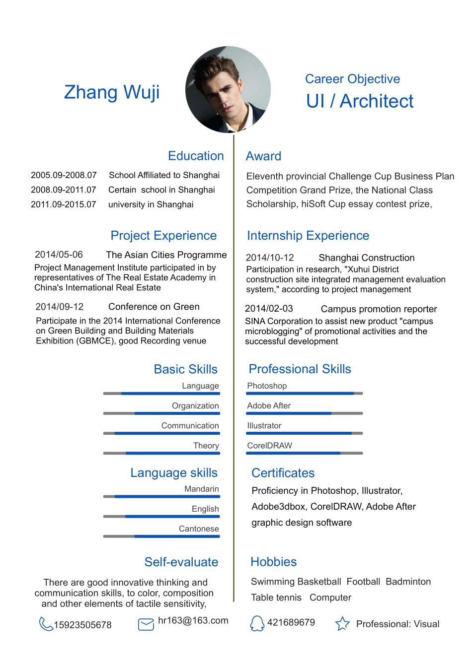 2025简历模版：【让老板眼前一亮】创意高端商务英文求职简历(1)(1).doc_第1页