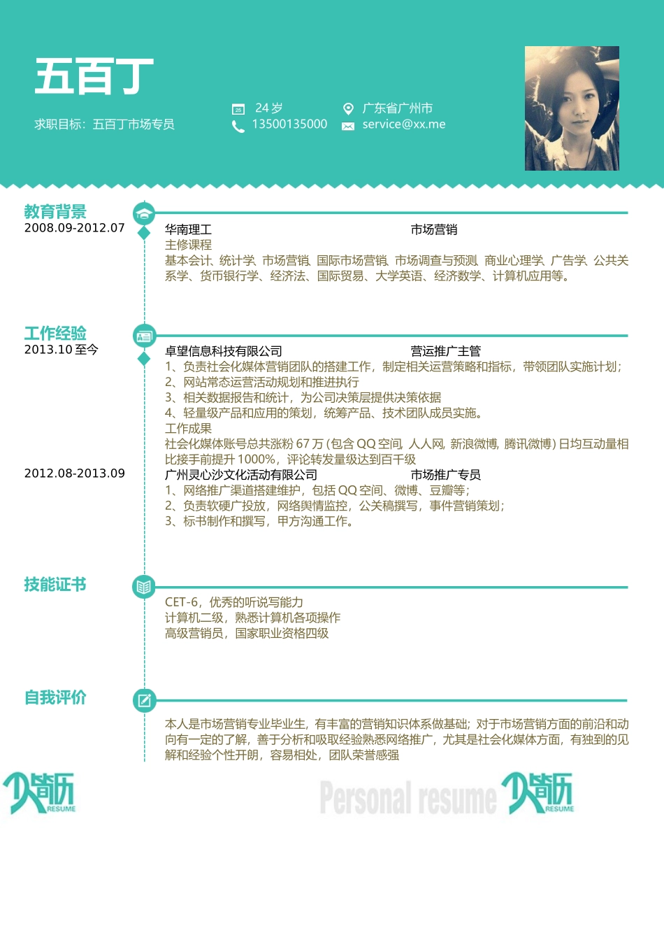 2025简历模版：0033简历.doc_第1页