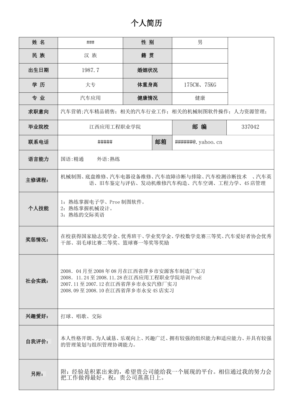 2025简历模版:059.简明简历_表格式_适用于应届生_1页式_无内容_无封面.doc_第1页