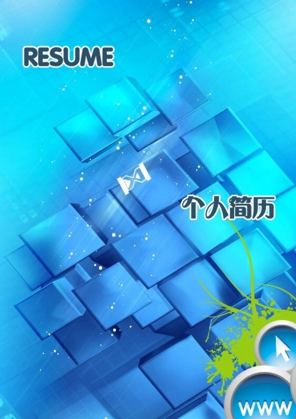 2025简历模版:140.湖水冰蓝_表格式_适用于在职人员_2页式_无内容_有封面.doc_第1页