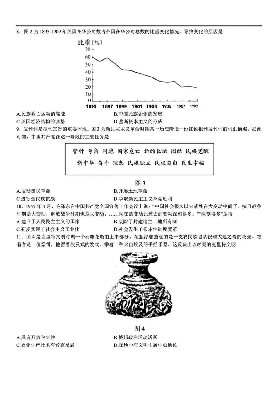 2025年高考山东历史.pdf_第2页