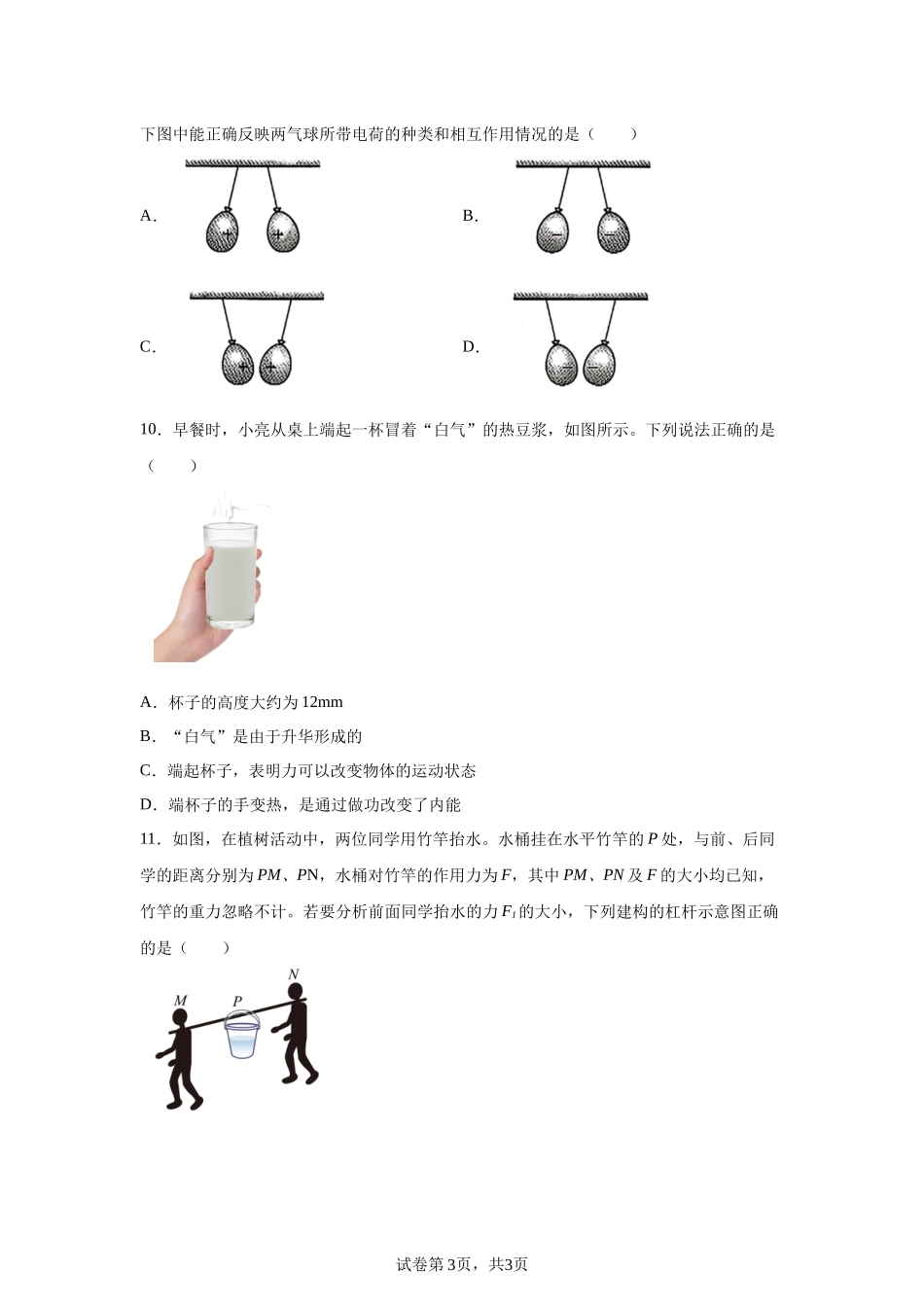 2025年河南省中考物理试题.docx_第3页