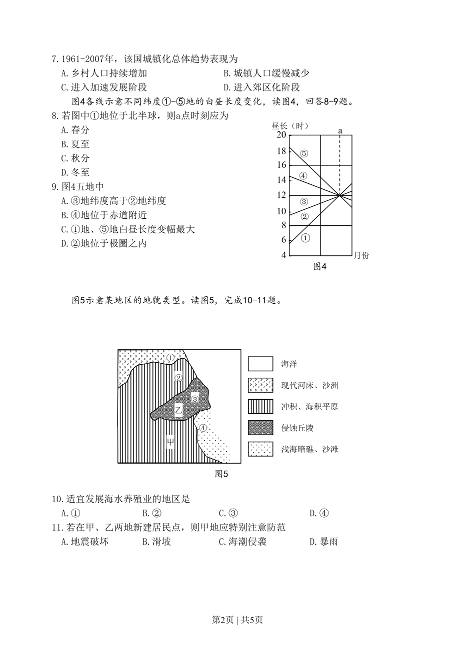 2008年高考地理试卷(四川)(解析卷).pdf_第2页