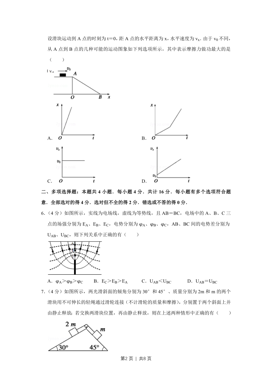 2008年高考物理试卷(江苏)(空白卷).pdf_第2页