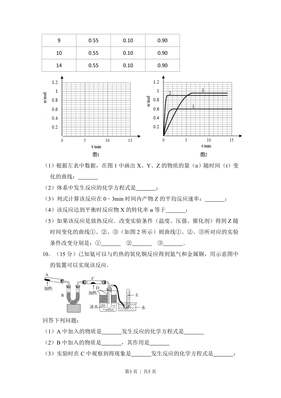 2009年高考化学试卷(全国卷Ⅱ)(空白卷).pdf_第3页