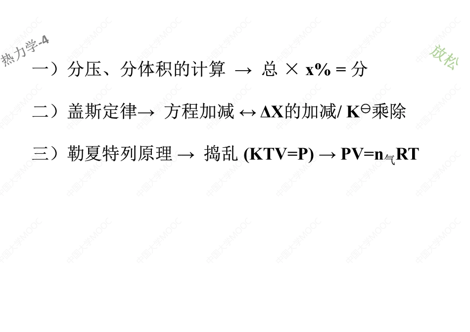 (1.4.1)--分体积分压+盖斯定律+勒夏特列[].pdf_第1页