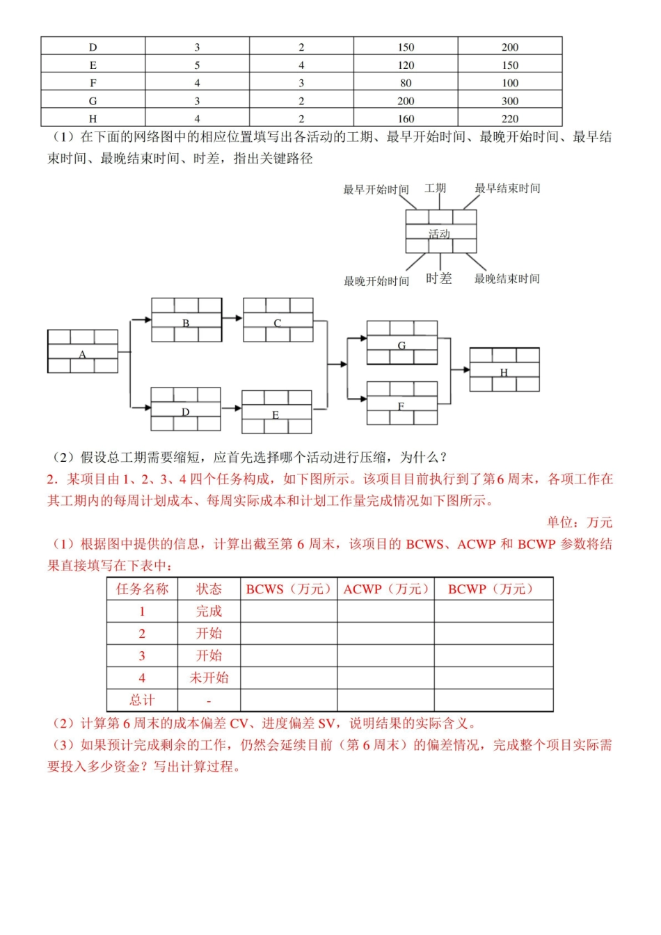 (完整版)项目管理考试试题及答案.pdf_第3页