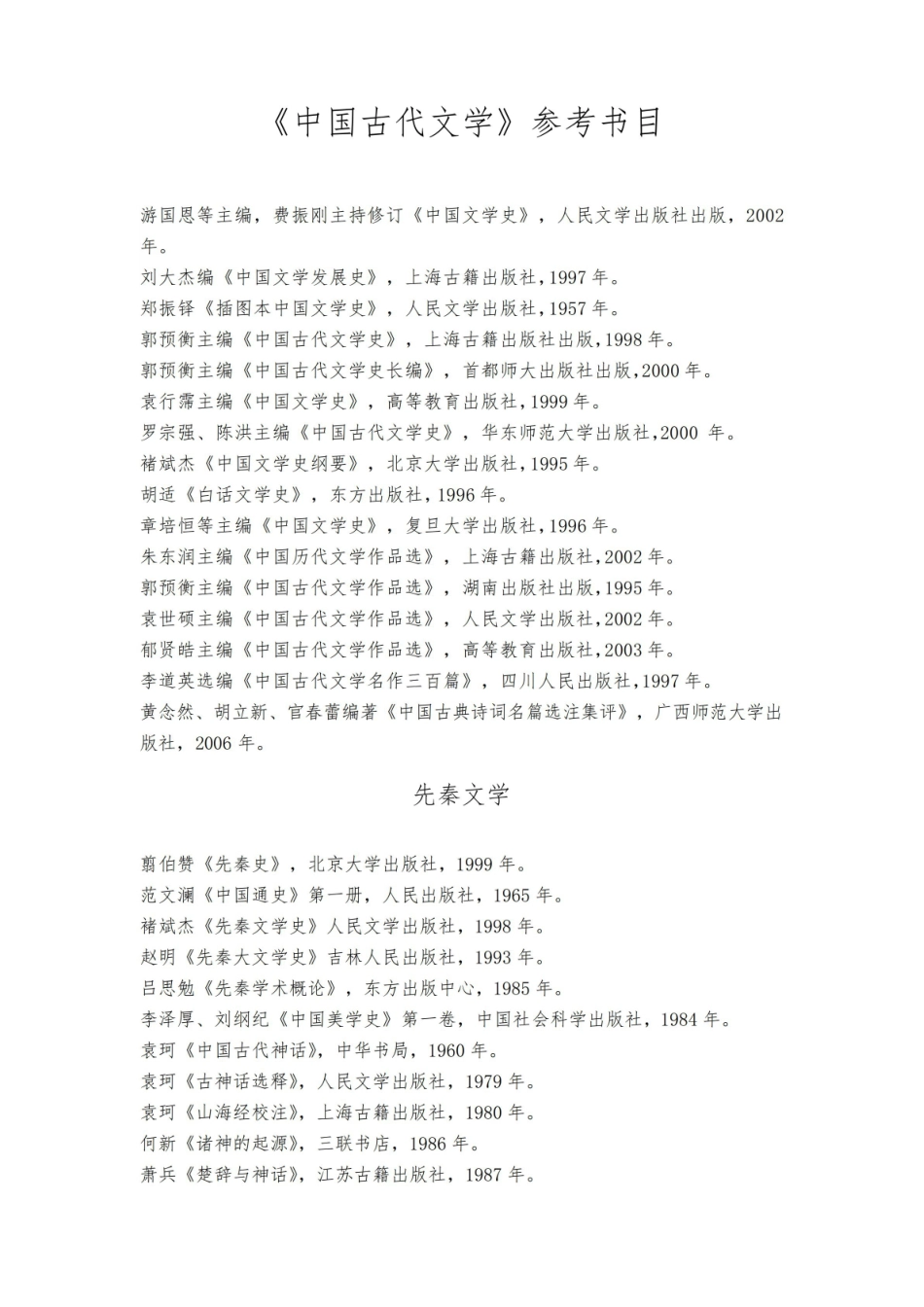 《中国古代文学》参考书目.pdf_第1页