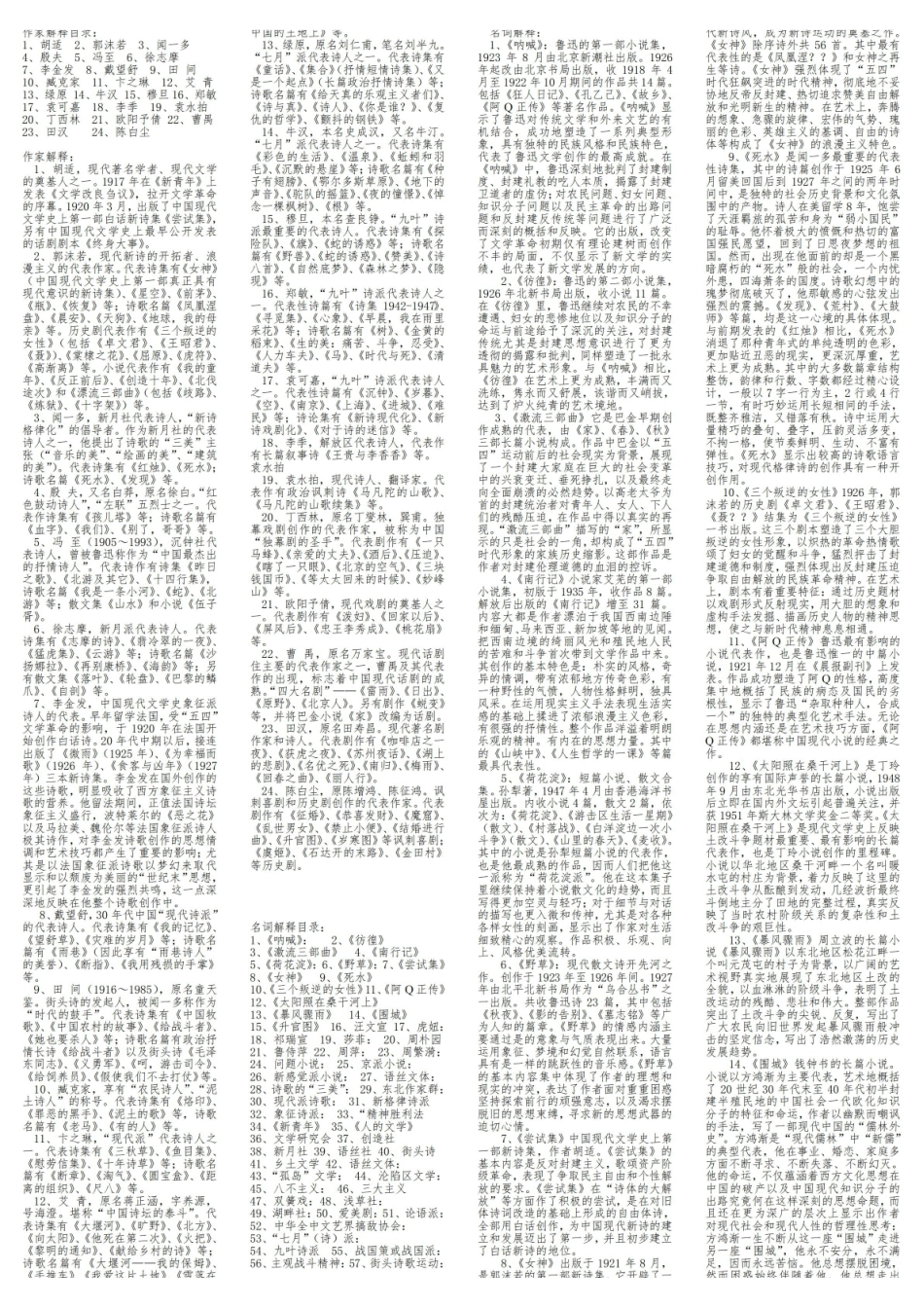 《中国现代文学史》名词解释4.pdf_第1页