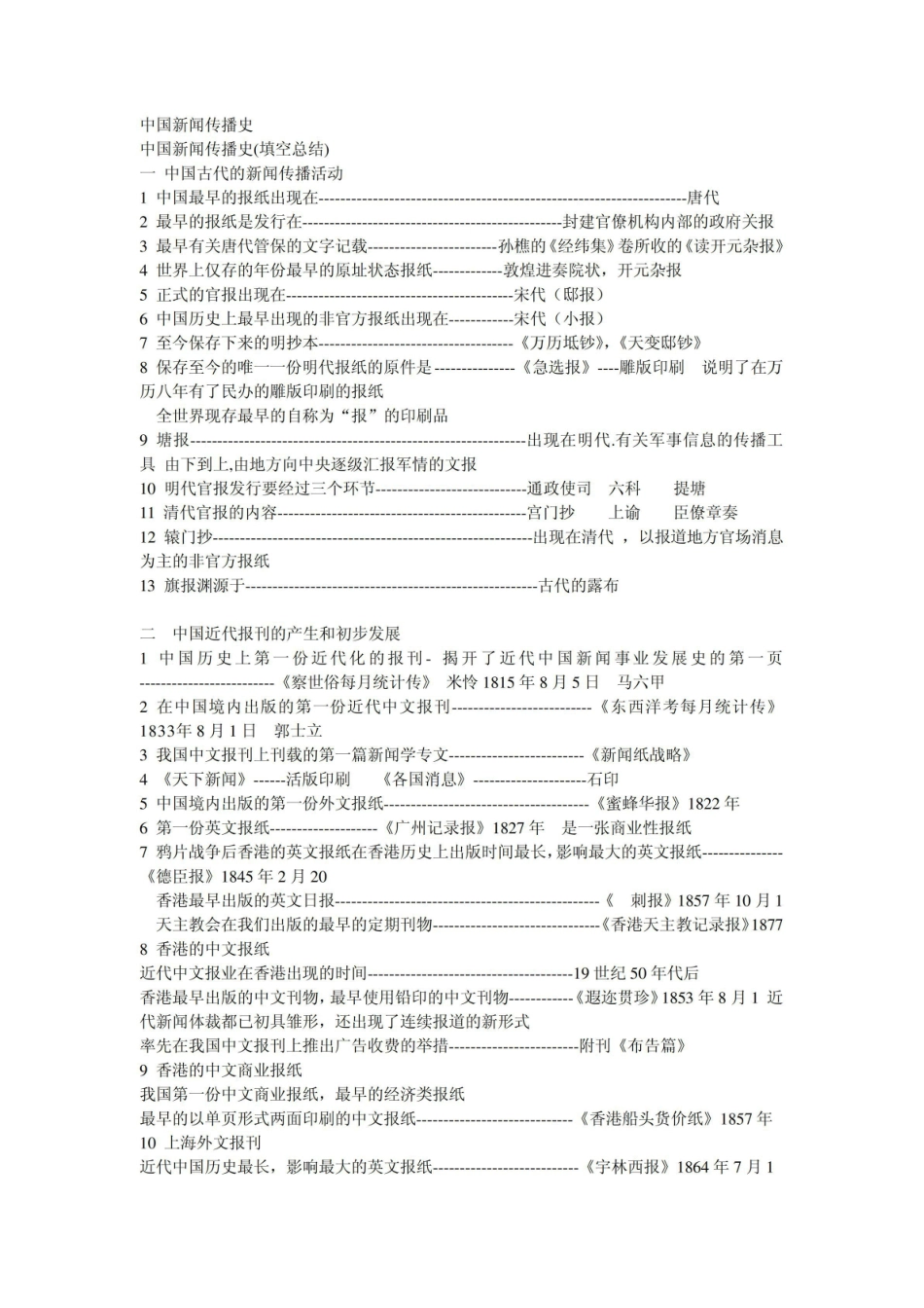 《中国新闻传播史》(填空总结).pdf_第1页