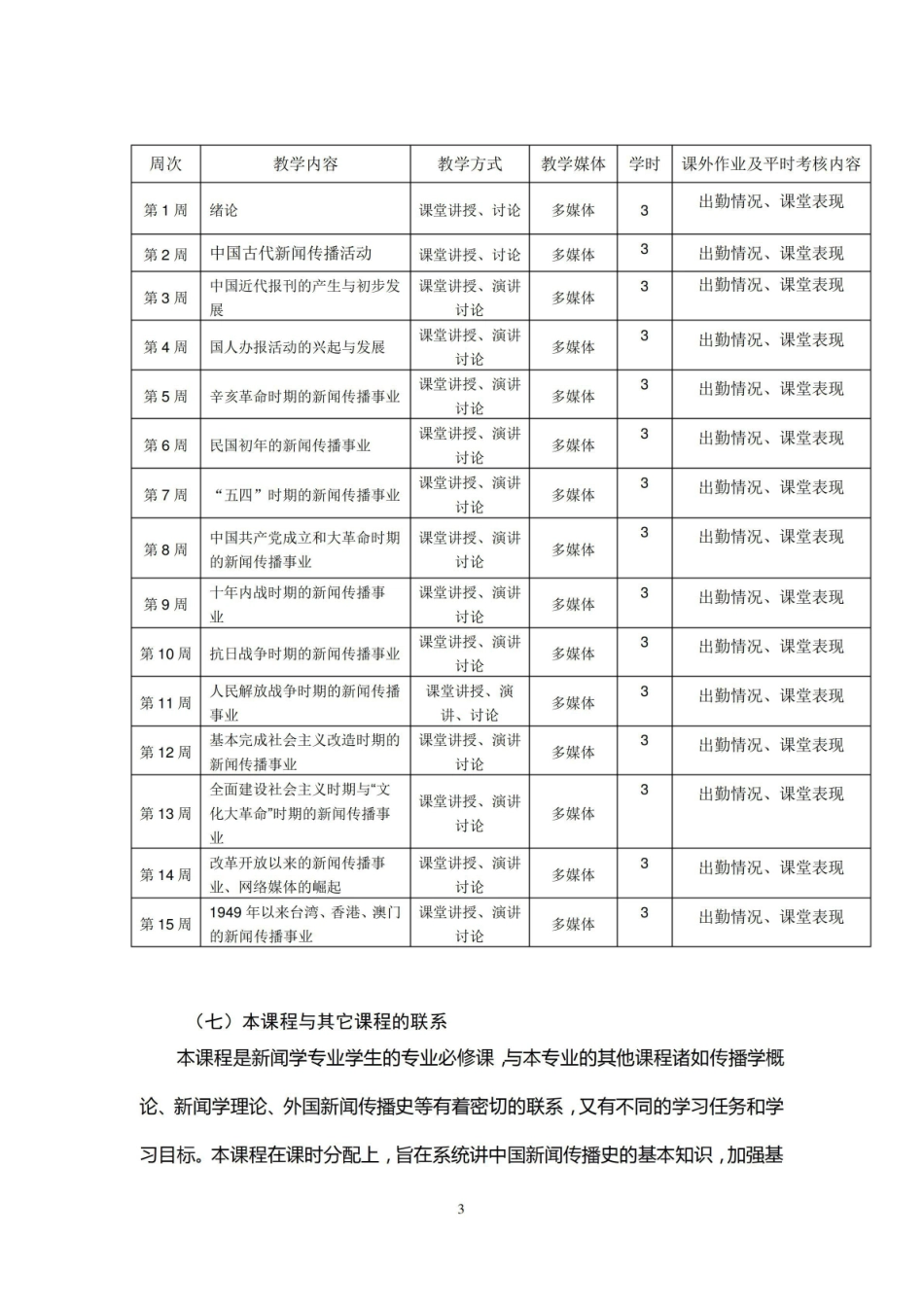 《中国新闻传播史》课程教学大纲.pdf_第3页