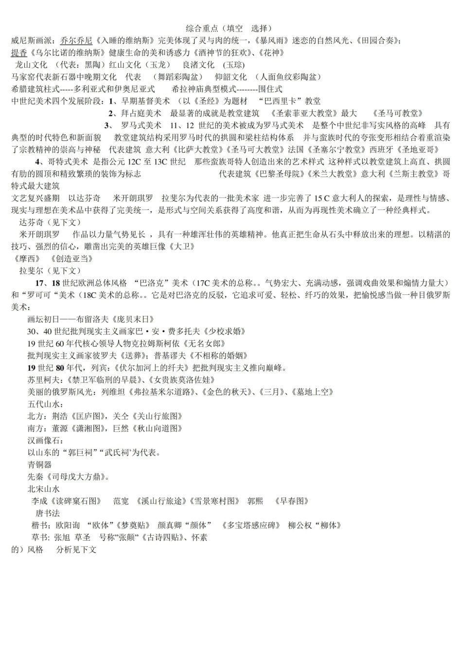 《中外美术史》重点.pdf_第1页