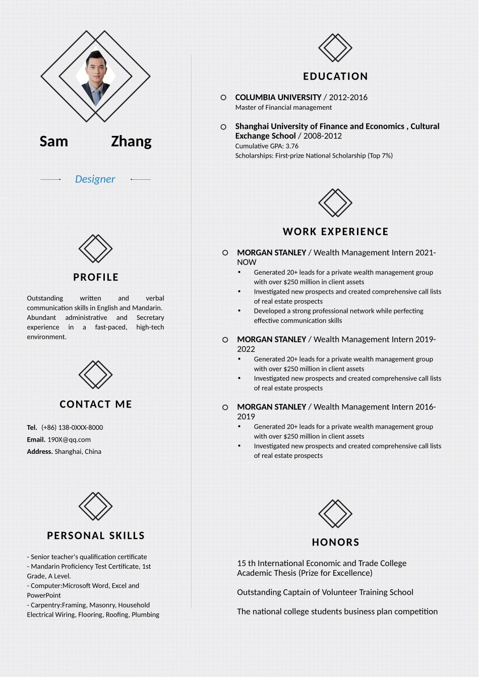 简历模板:2高端简洁英文CV简历 (29).docx_第1页