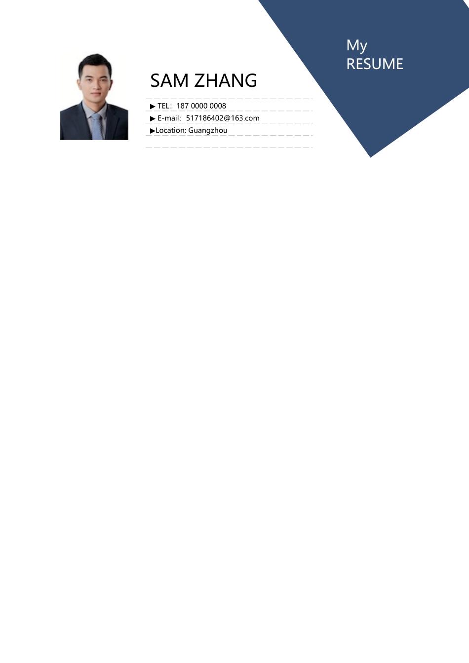 简历模板:2高端简洁英文CV简历 (38).docx_第1页