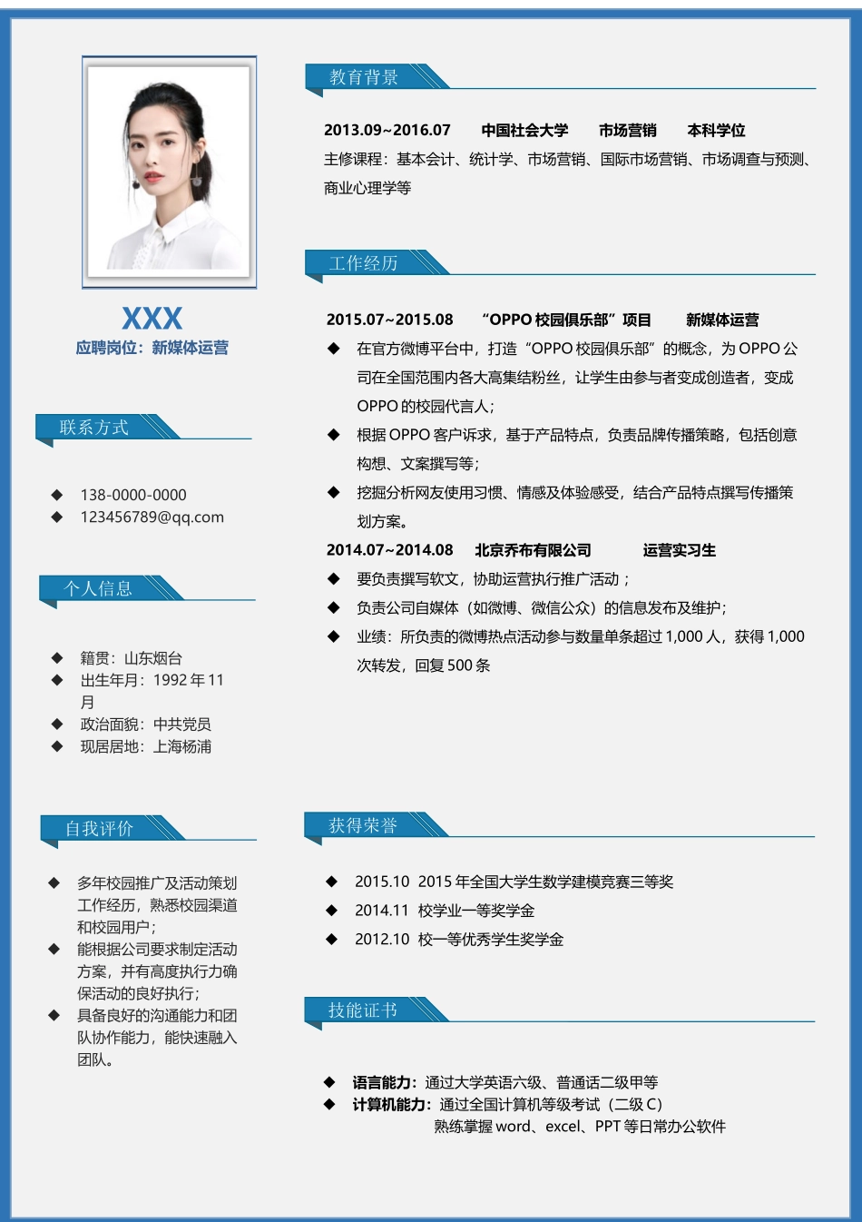 简历模板：T14.docx_第1页