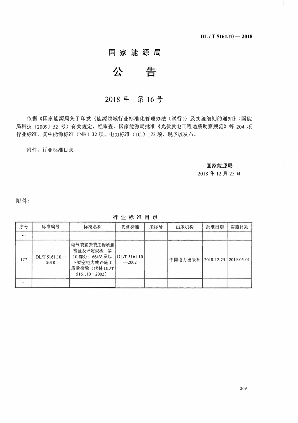 DLT5161.10-2018 电气装置安装工程质量检验及评定规程 第10部分:66kV及以下架空电力线路施工质量检验.pdf_第3页