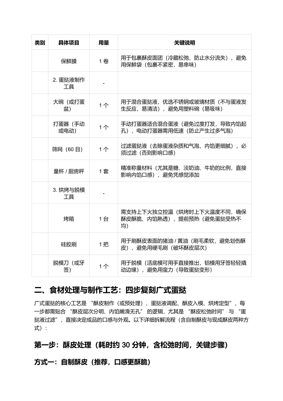 广式蛋挞:酥皮嫩滑的经典广式茶点(完整制作指南).docx_第3页