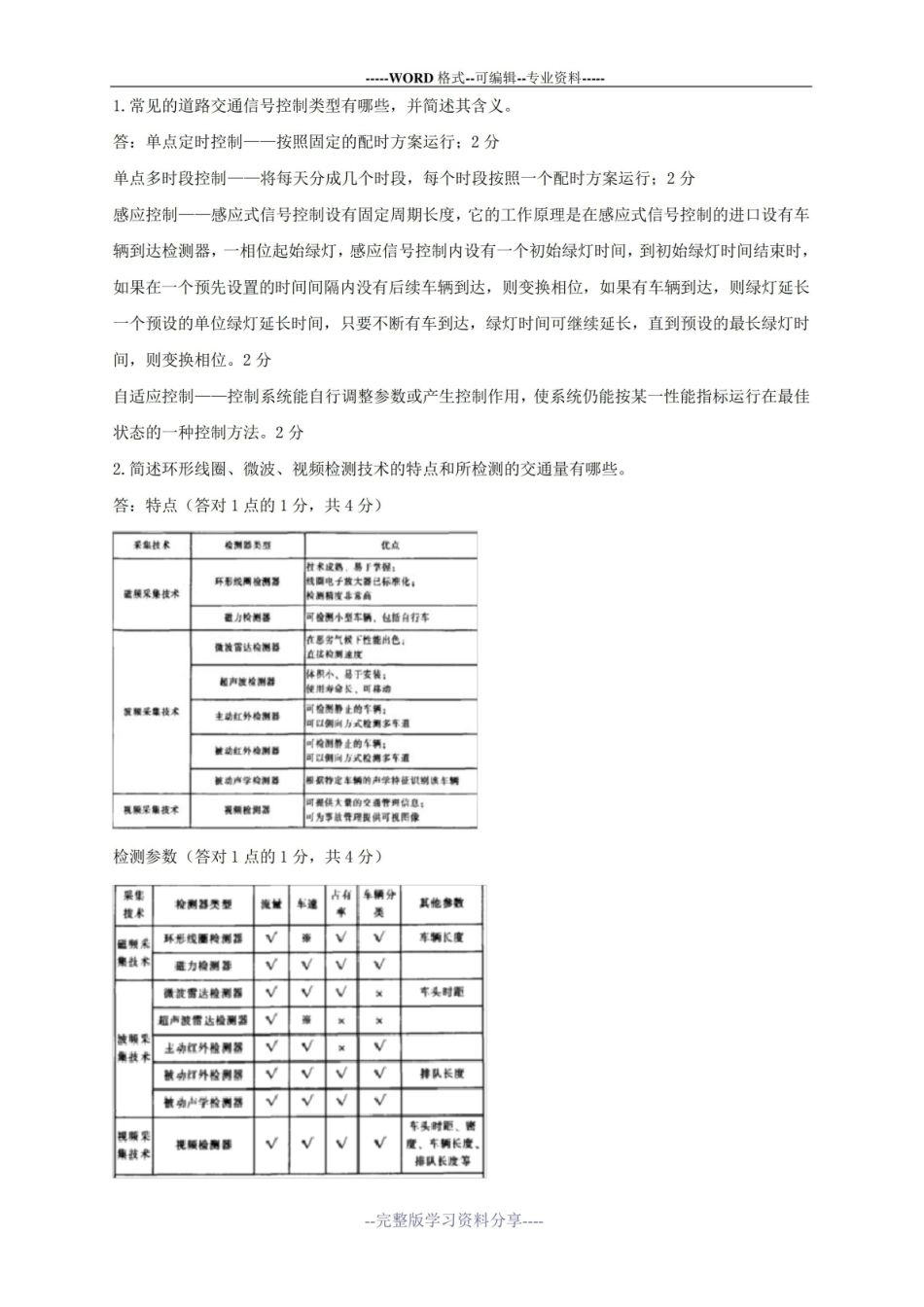 (完整版)智能建造与智慧交通试卷-A卷参考答案及评分标准.pdf_第2页
