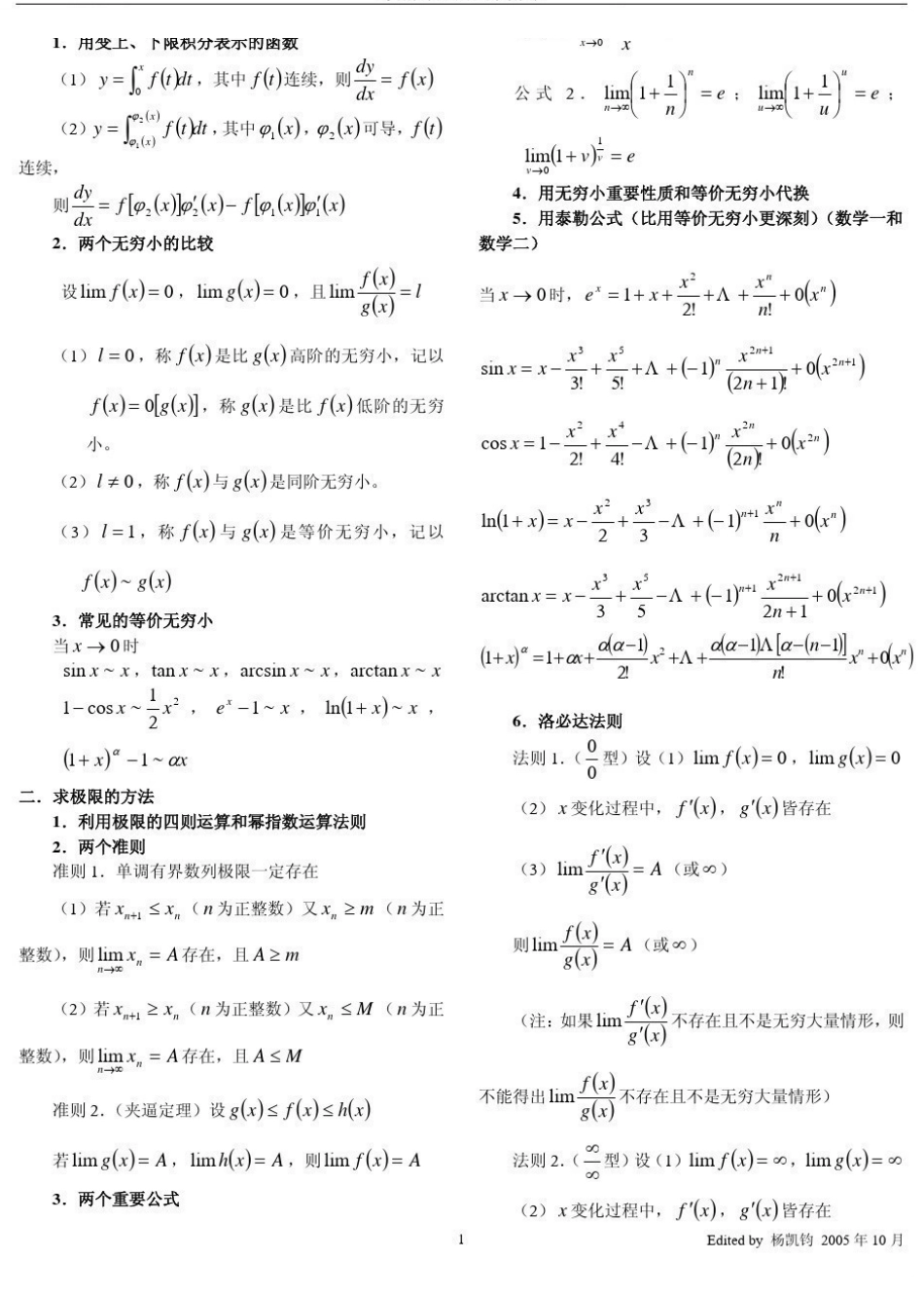 《高等数学》基础知识总结.pdf_第1页