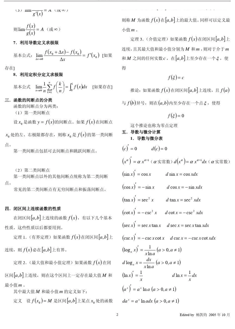 《高等数学》基础知识总结.pdf_第2页