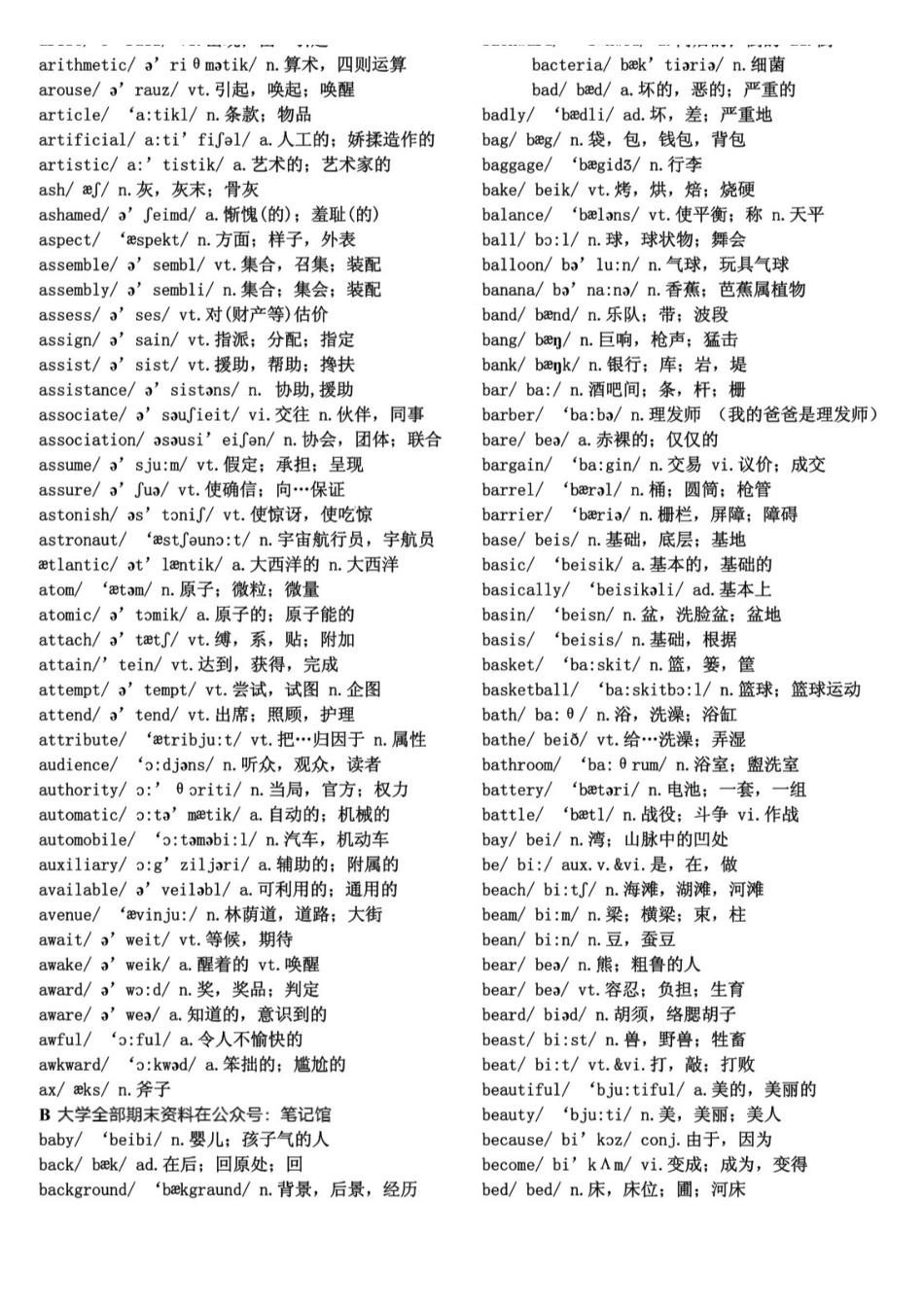 【精品】大学英语四级单词(带音标).pdf_第2页