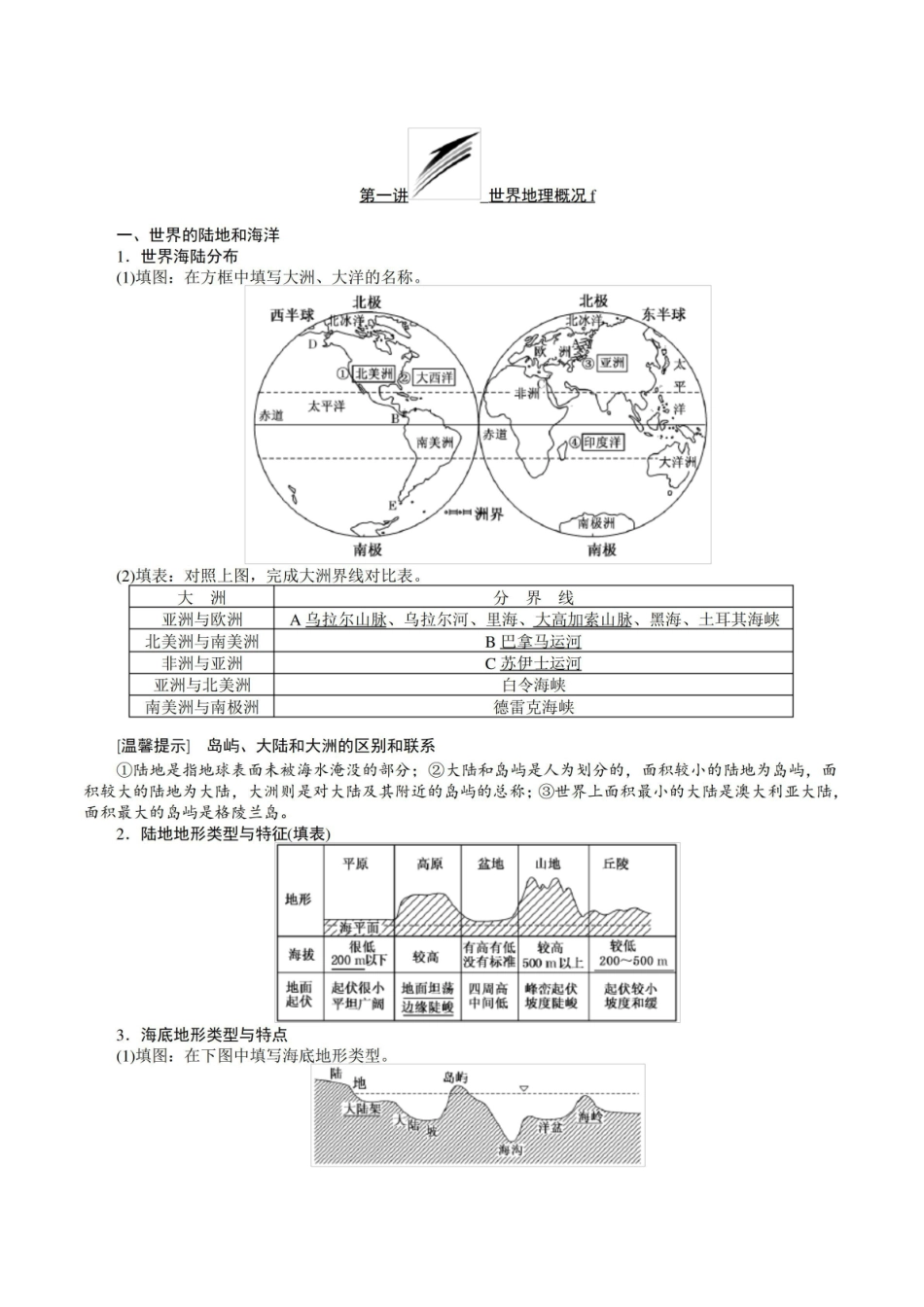 《世界地理》知识点归纳.pdf_第1页